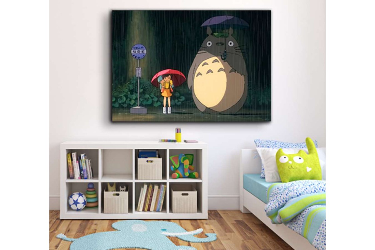 Tptsrco5 - Komşum Totoro, My Neighbour Totoro Anime Kanvas Tablo