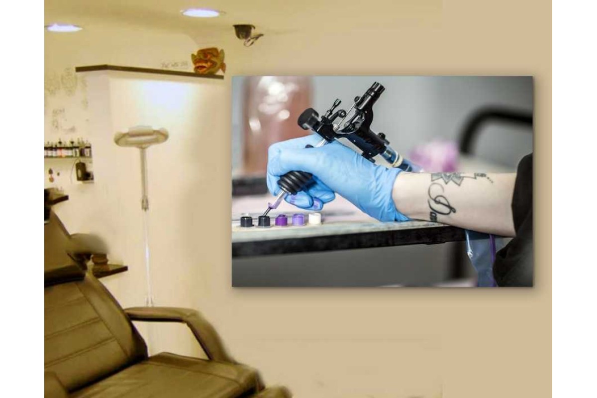 Tptsrtt3 - Dövme Sanatçısı ve Renkli Mürekkepler Tattoo Stüdyosu, Dövme Stüdyosu Kanvas Tablo