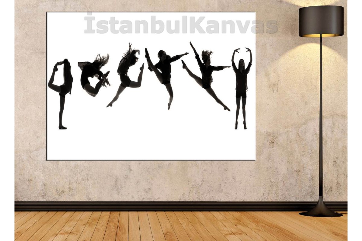 TptSrd13 - Modern Dansçı Kız Kanvas Tablo