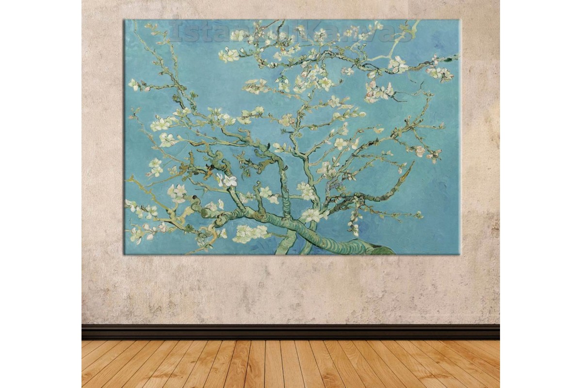 TptSrvg1 - Badem Çiçekleri - Vincent Van Gogh (Almond Blossom) Kanvas Tablo